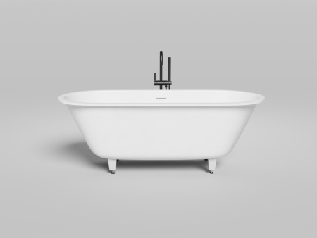 Ванна из литьевго мрамора Salini ORNELLA 103513MF 170х75 встраиваемая прямоугольная с ножками